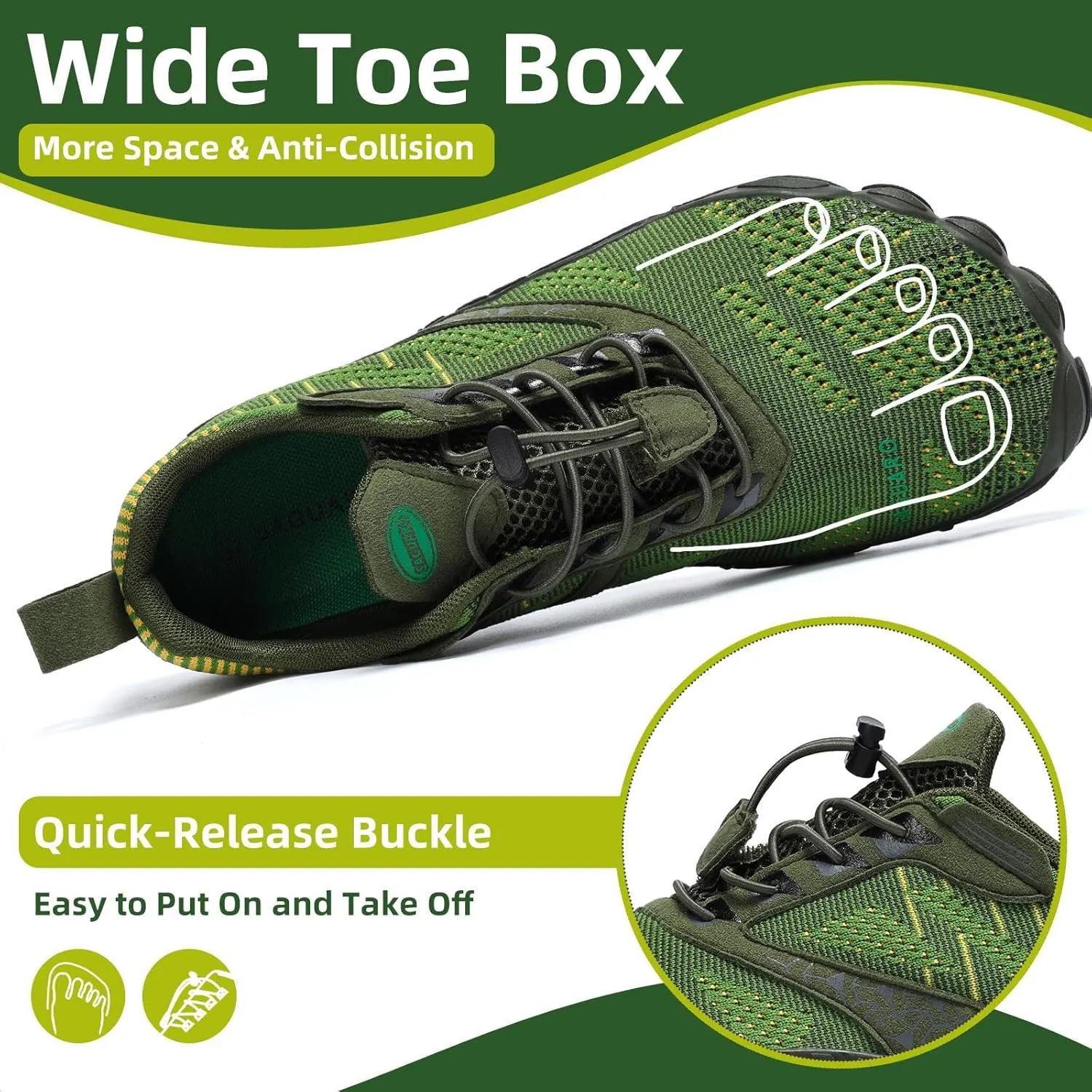 SAGUARO Womens Mens Barefoot Shoes Minimalist Trail Runner Wide Toe Box Zero Drop Outdoor Cross Training Shoe