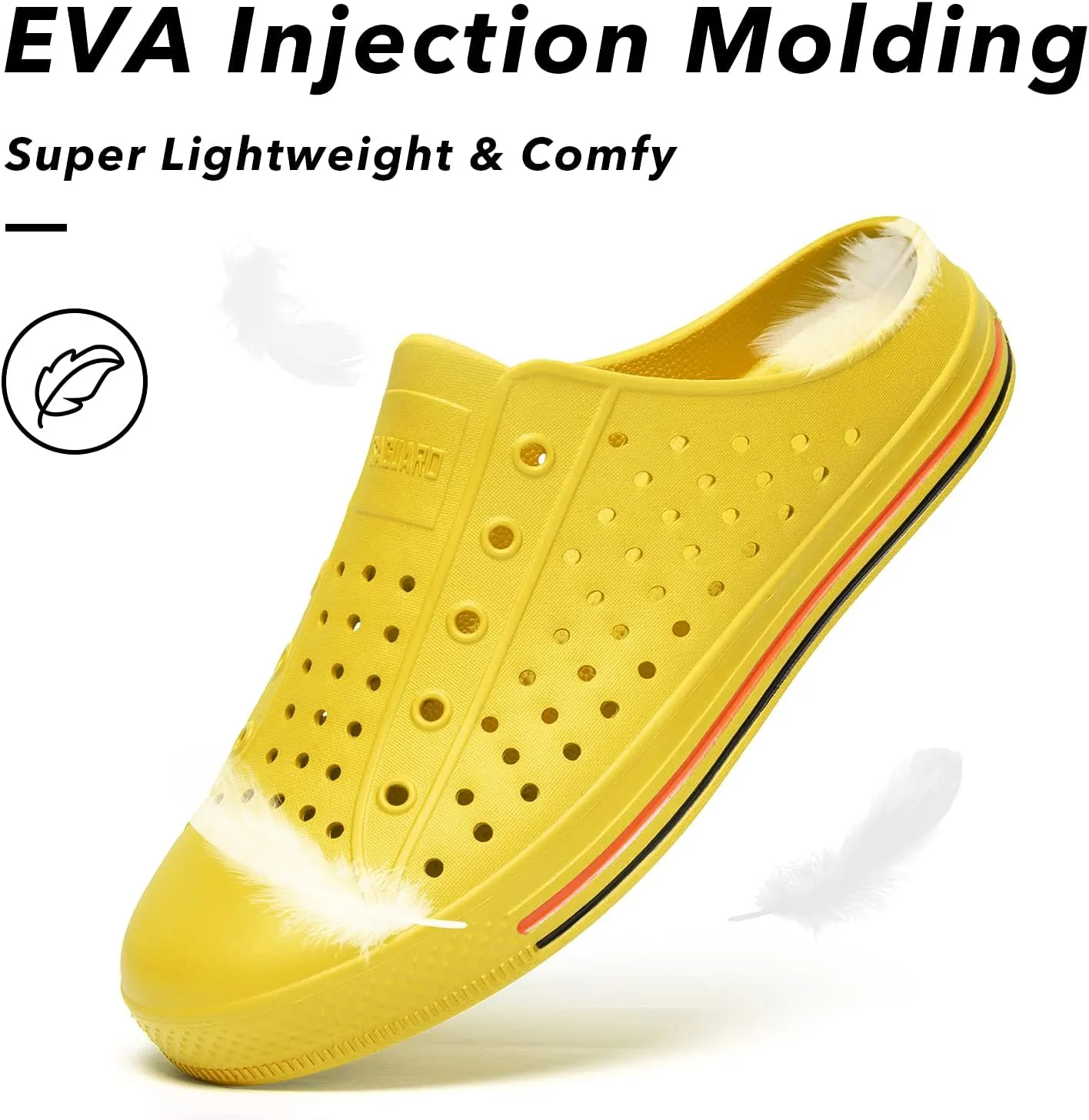 SAGUARO Women's Men's Garden Clogs Shoes Casual Slippers Unisex Quick Drying Sandals Summer Anti-Skid Beach Shoes