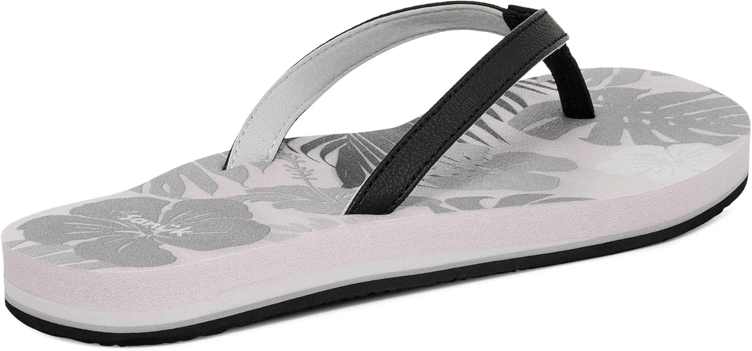 Sanuk Yoga Joy II Tropics | Flip Flops for Women | Yoga Sandals For Women | Women's Beach Sandals | Memory Foam Footbed