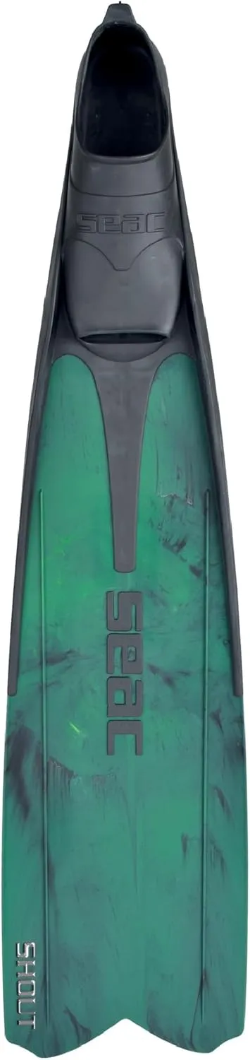 SEAC Shout Adult Long Fins for Scuba Diving, Freediving and Spearfishing