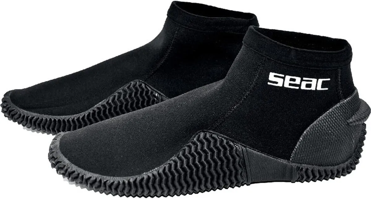 SEAC Tropic, 2 mm Neoprene Diving Boots with Rigid Sole and Heel Protection