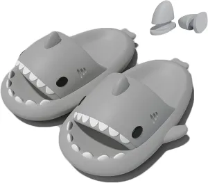 Shark Slippers Shark Slides Shark Style Anti-Slip Open-Toed Slippers Casual Beach Foam Shoes for Women and Men