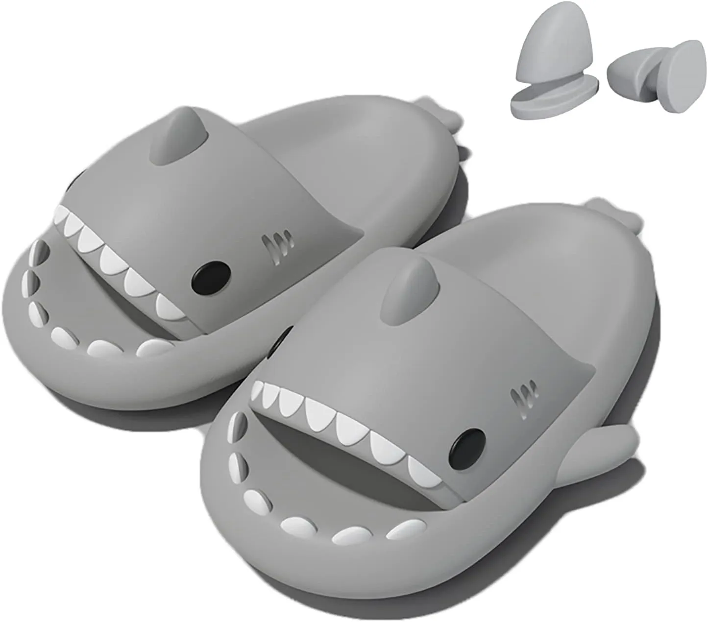 Shark Slippers Shark Slides Shark Style Anti-Slip Open-Toed Slippers Casual Beach Foam Shoes for Women and Men