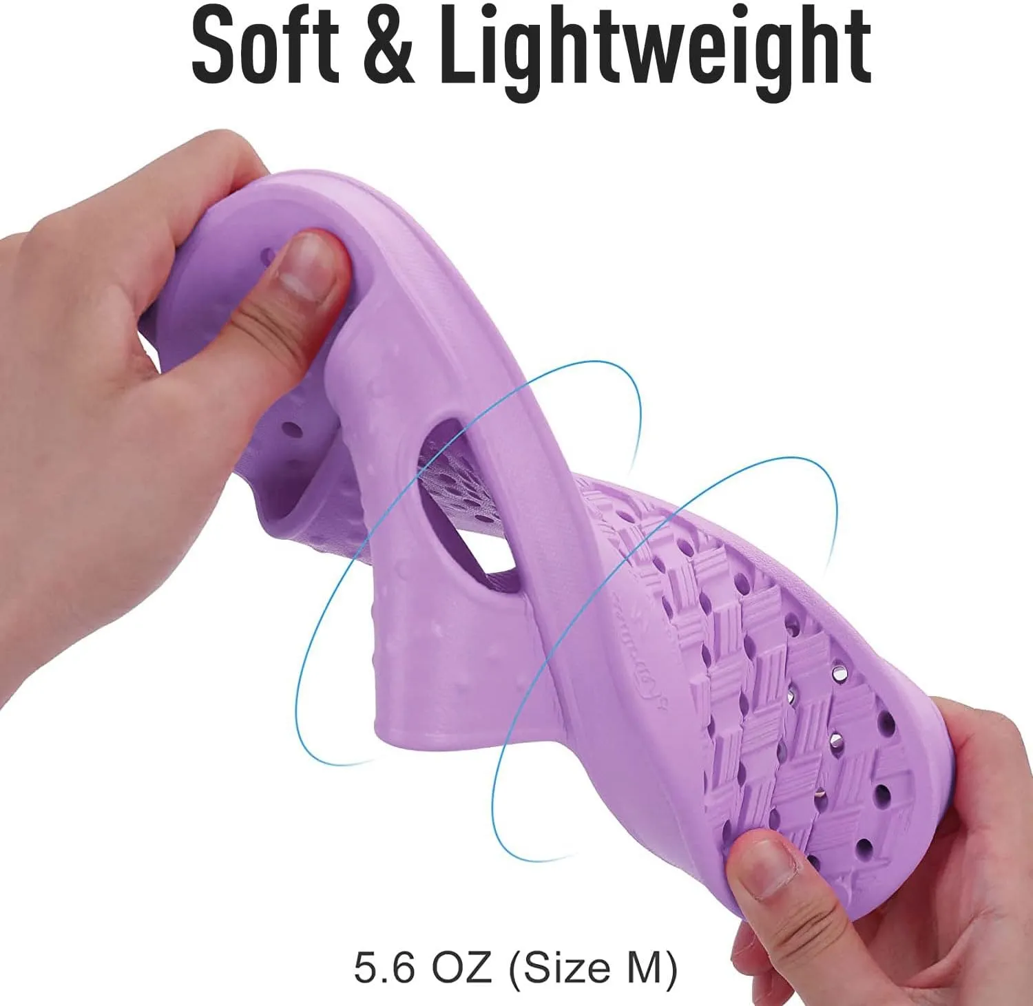shevalues Shower Shoes for Women with Arch Support Quick Drying Pool Slides Lightweight Beach Sandals with Drain Holes