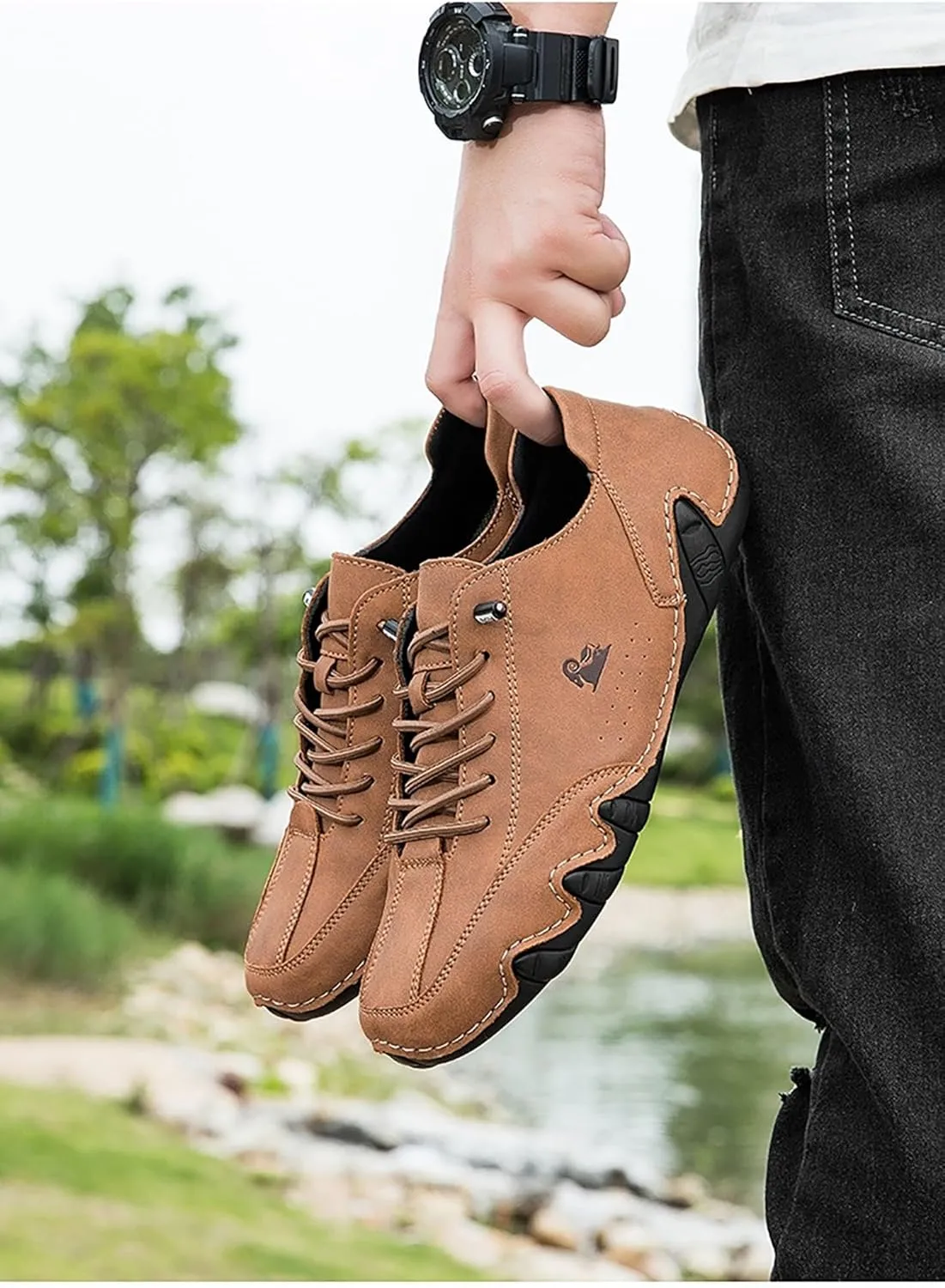 Shoes for Men Shoes Casual Slip Ons Mens Fashion Shoes Comfort Handmade Walking