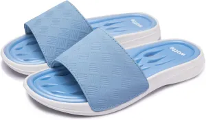 Shower Shoes for Women with Quick Drying Holes Non Slip Drain Pool Slides Lightweight Bathroom Slippers College Dorm Gym Beach Dorm Home Slides