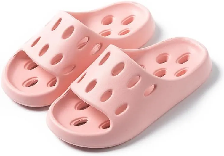 Shower Slippers for Women and Men, Quick Drying Pool Slides Lightweight Beach Sandals with Drain Holes