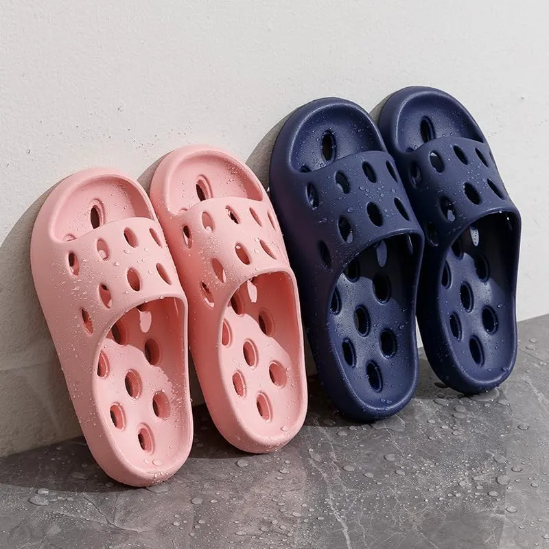 Shower Slippers for Women and Men, Quick Drying Pool Slides Lightweight Beach Sandals with Drain Holes