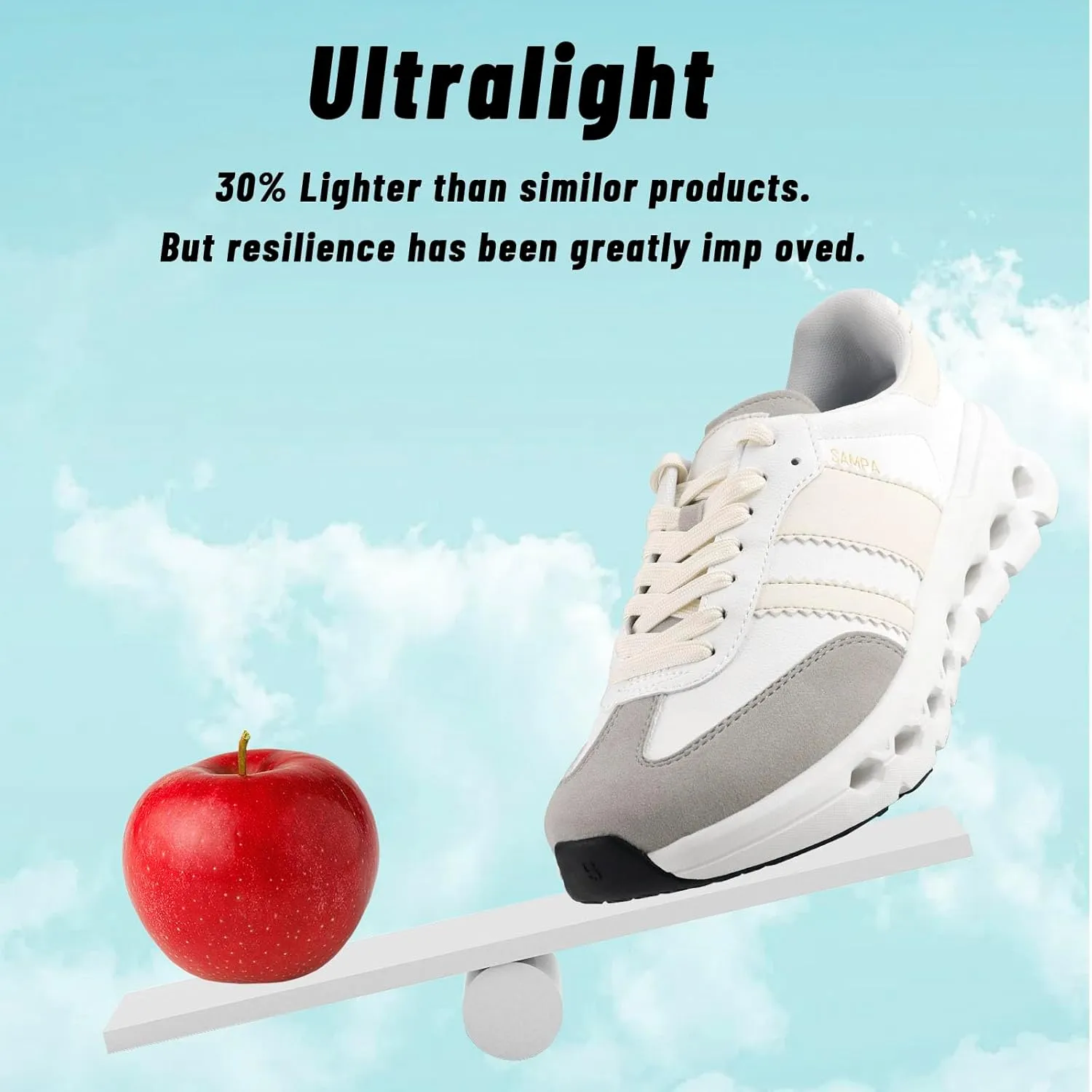 Sneakers for Women Men Non-Slip Work Shoes Casual Lace-Up Tennis Shoes Womens Fashion Sneakers - Lightweight Arch Support All-Day Comfort Sneakers