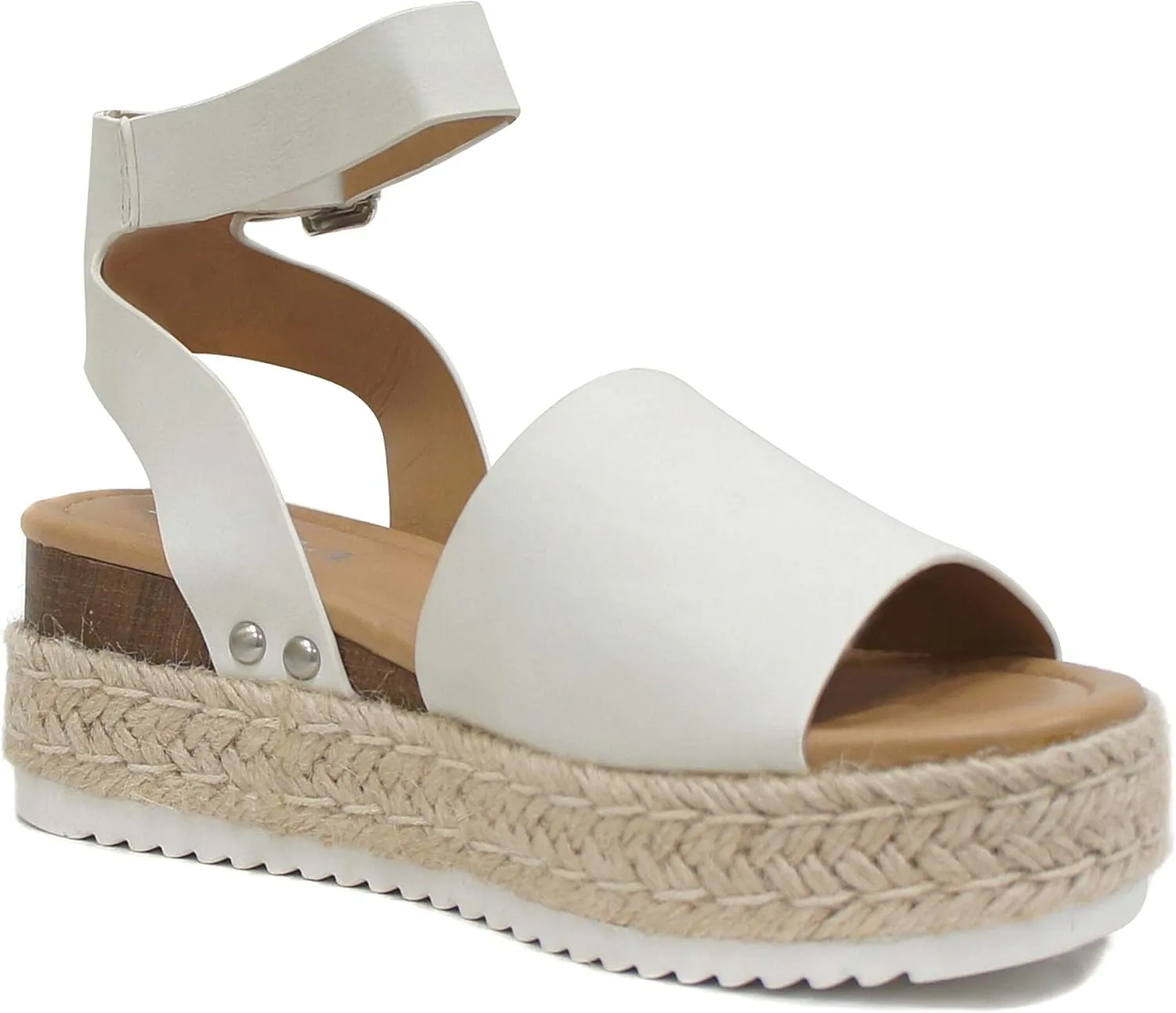 Soda Women's Shoes Clip Open Toe Casual Platform Sandals