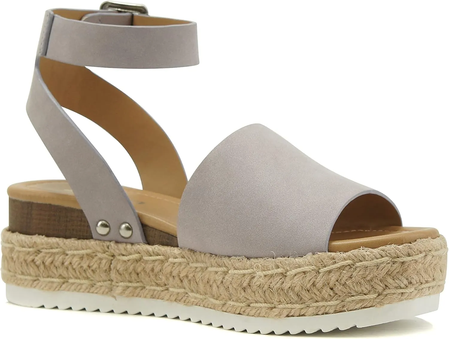 Soda Women's Shoes Clip Open Toe Casual Platform Sandals