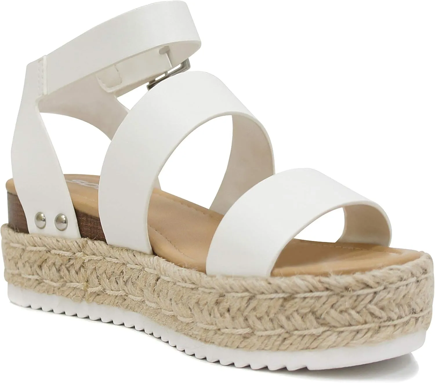 Soda Women's Shoes Clip Open Toe Casual Platform Sandals