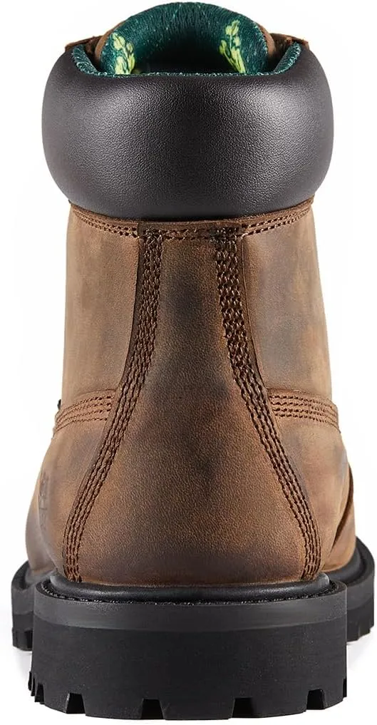 Soft Toe Waterproof Work Boots For Men,6-Inch Leather Work Boots For Industrial Construction, Slip Resistant Durable Breathable Safey Boots, EH G61867