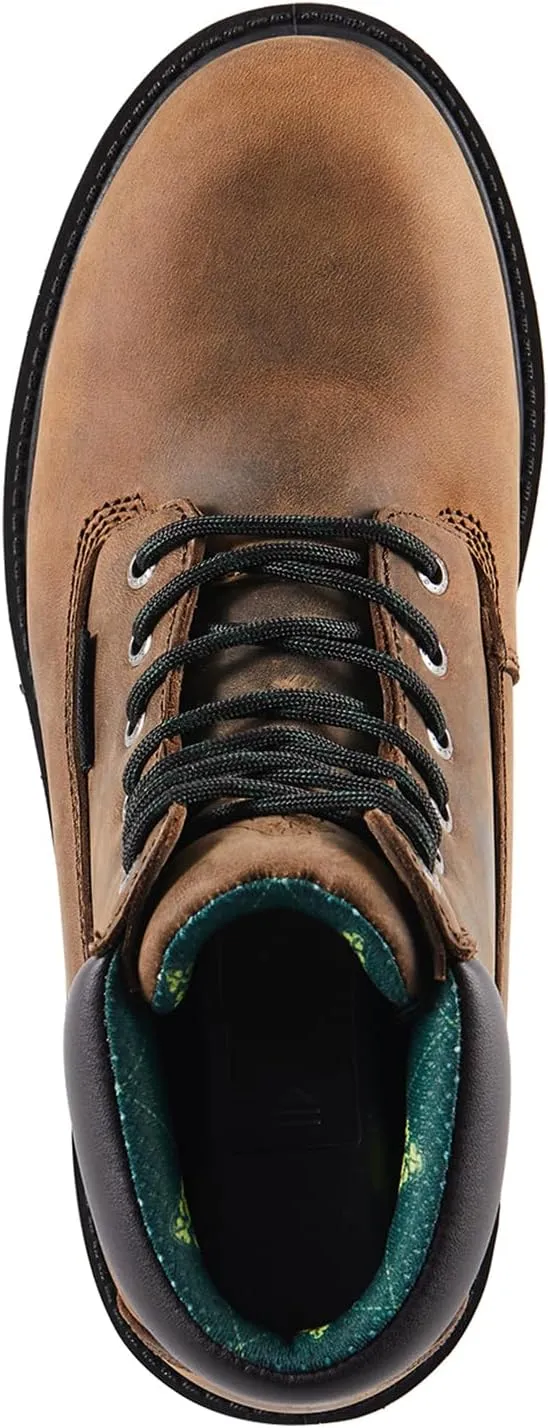 Soft Toe Waterproof Work Boots For Men,6-Inch Leather Work Boots For Industrial Construction, Slip Resistant Durable Breathable Safey Boots, EH G61867