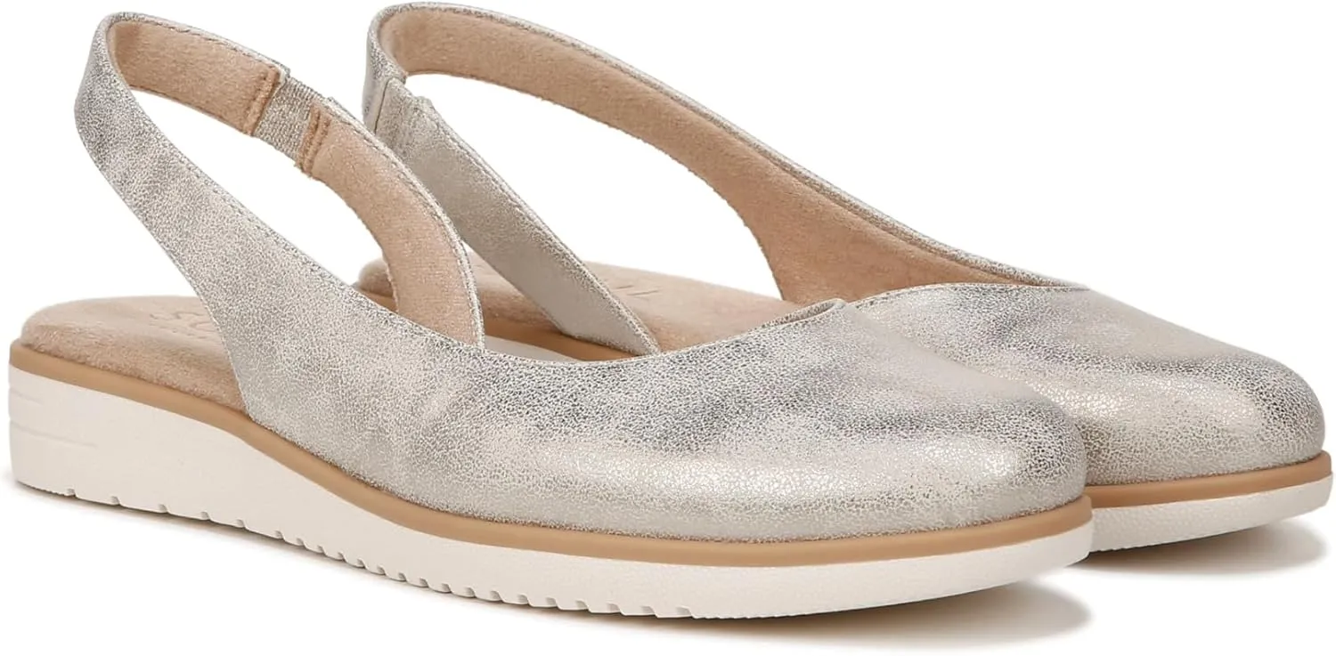 SOUL Naturalizer Women's Idea-Dorsay Slingback Ballet Flats