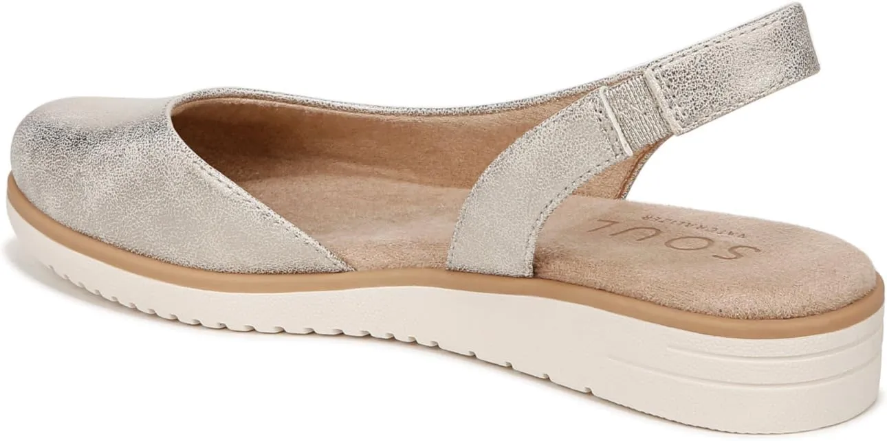 SOUL Naturalizer Women's Idea-Dorsay Slingback Ballet Flats