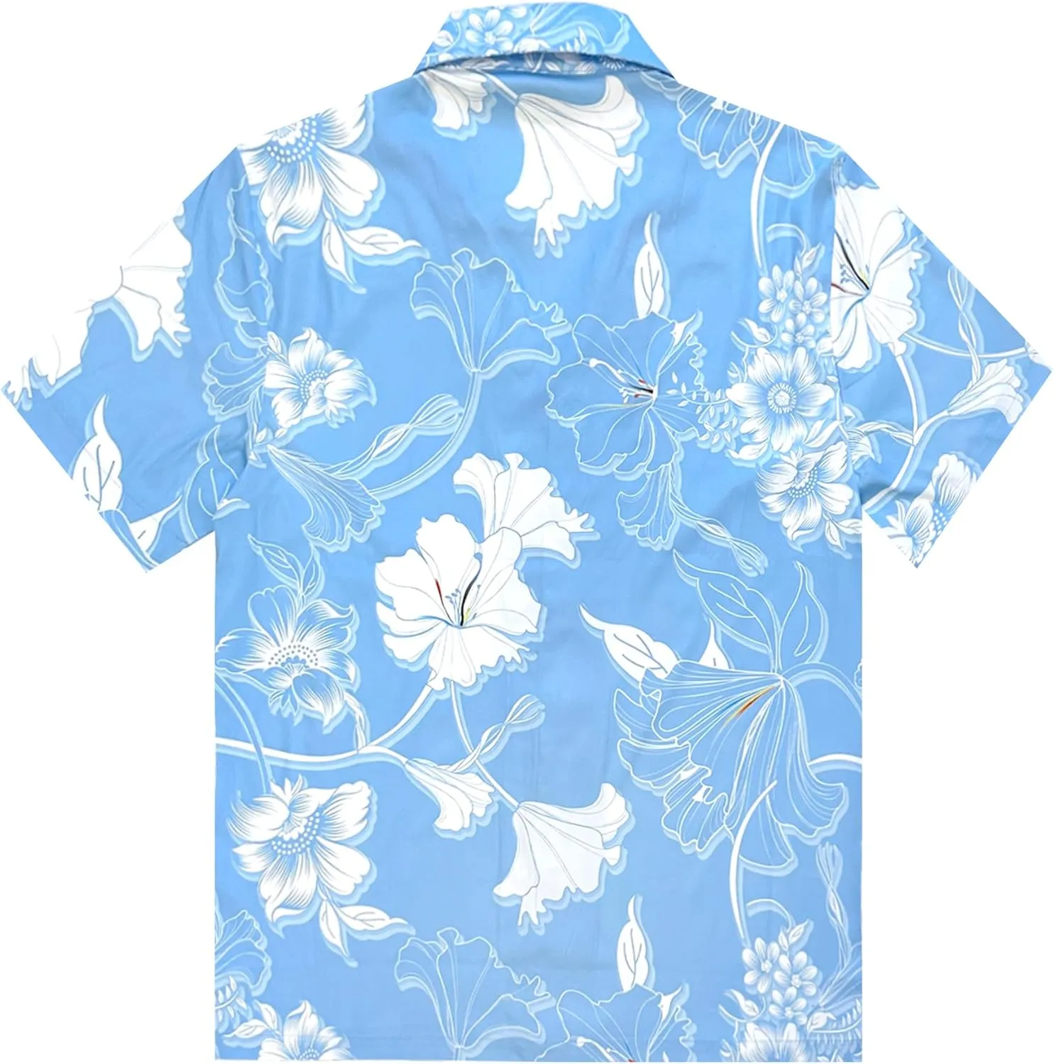 Southpole Men's Hawaiian Button Down Shirts, Short Sleeve, Floral Printed