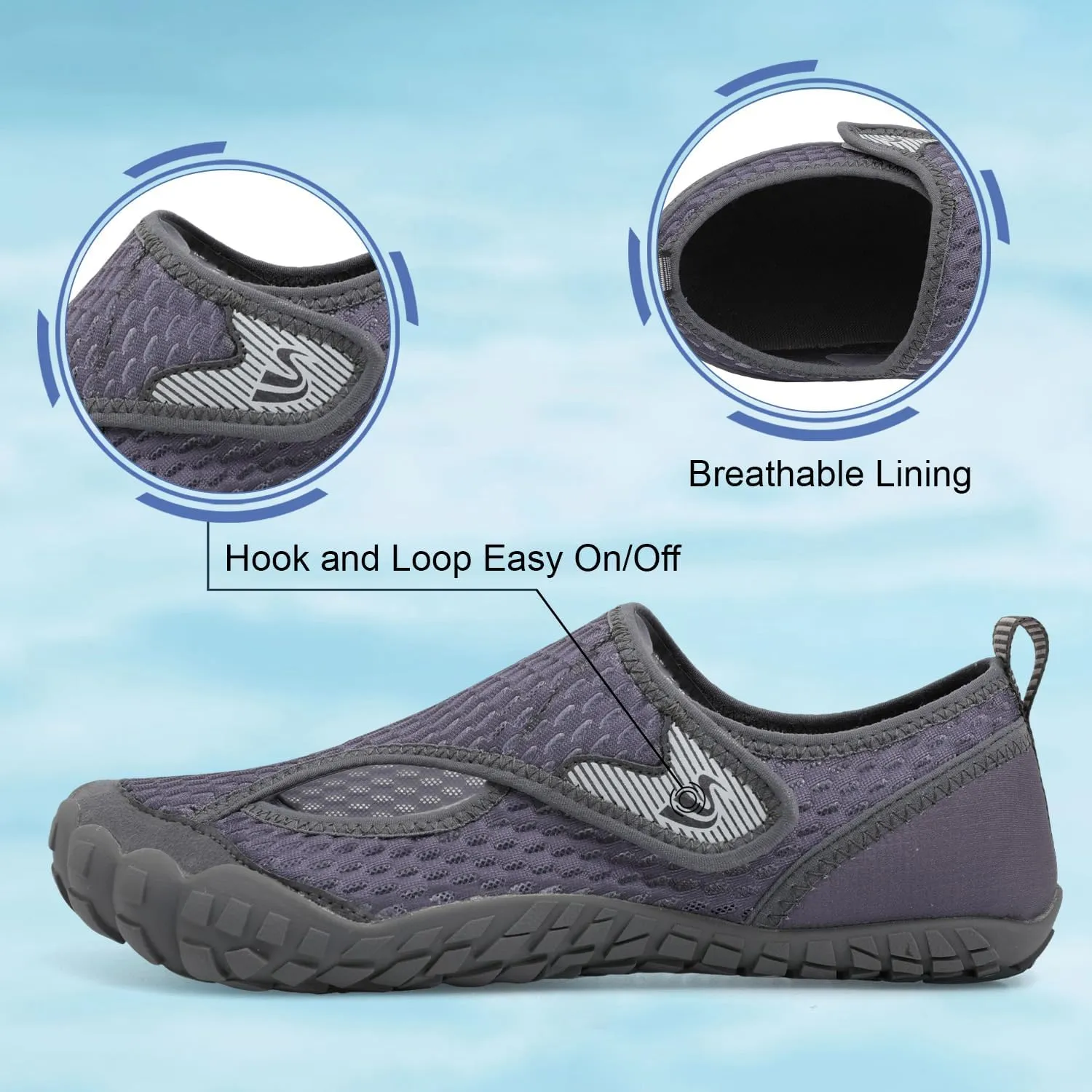 Spesoul Water Shoes for Women Men Quick Dry Aqua Socks for Swim Beach Pool Hiking Training Summer Sandals Outdoor Zero Drop Barefoot Shoes