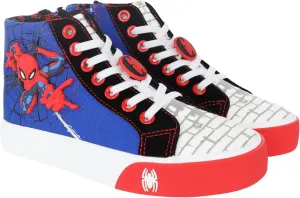Spider-Man High Top Sneakers - Marvel Spiderman Shoes for Kids
