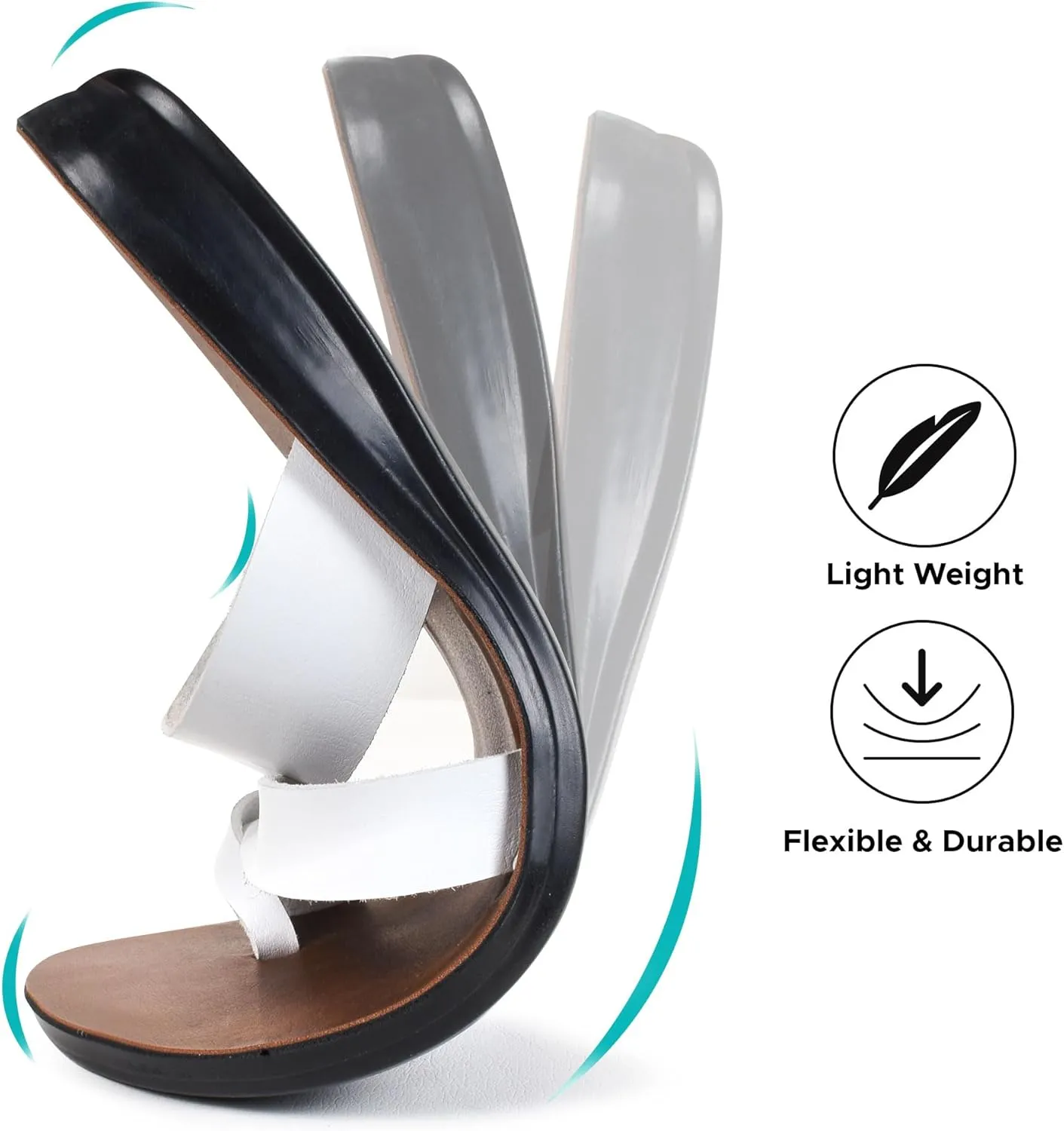 Split Toe Strap Man-Made Leather Ladies Cute Slides Outdoor Travel Dressy Flats Comfortable Walking Casual Summer Sandals for Women Fashion Footwear