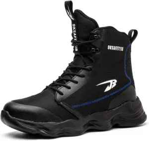 Steel Toe Shoes for Men Women Comfortable Fashion Safety Boots Lightweight Industrial & Construction Work Shoes