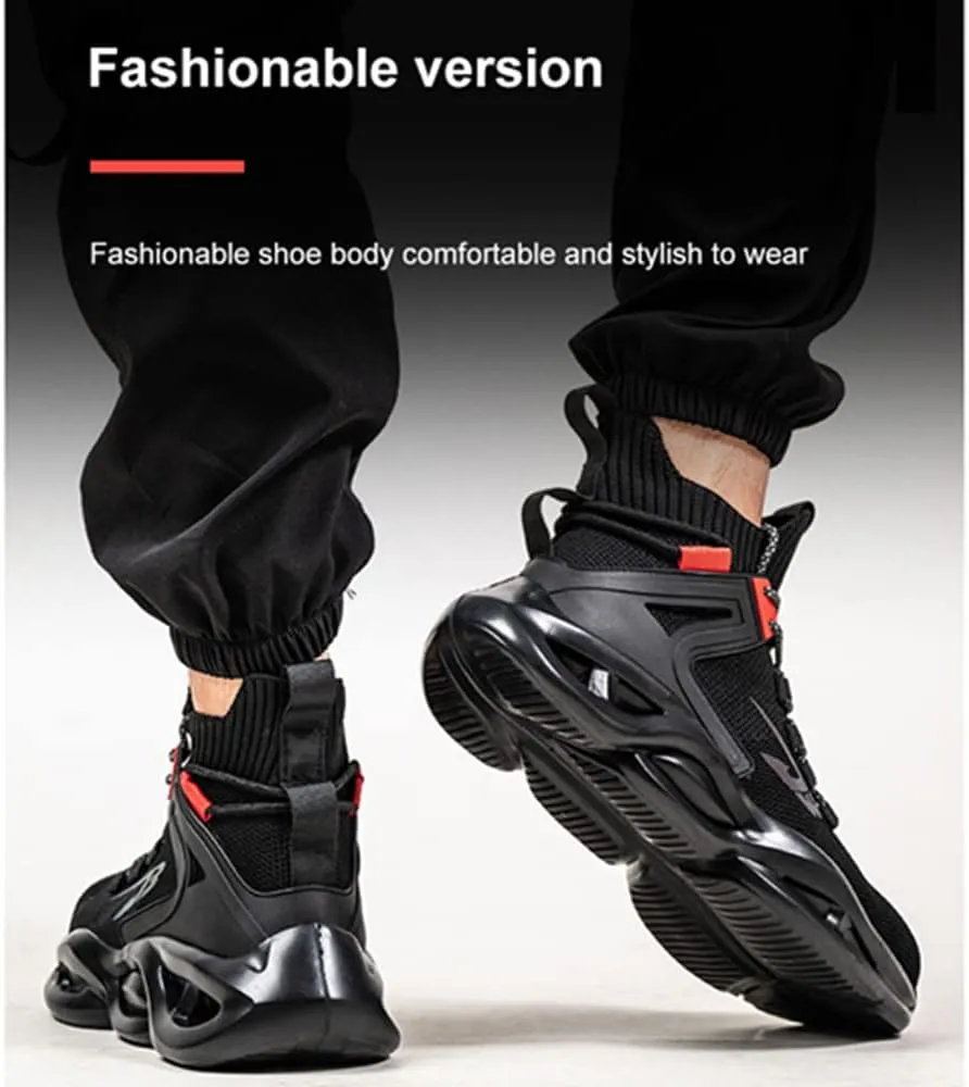 Steel Toe Shoes for Men Women Comfortable Fashion Safety Boots Lightweight Industrial & Construction Work Shoes