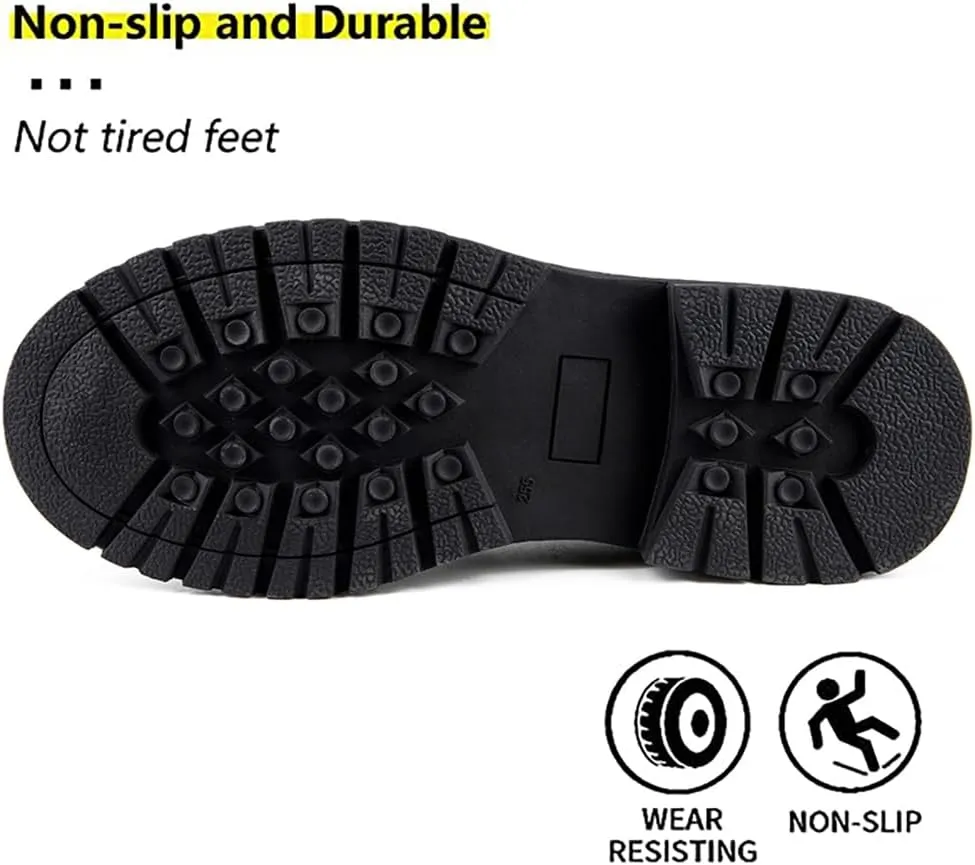 Steel Toe Work Shoes for Men Women Lightweight Comfortable Waterproof Industrial & Construction Safety Boots
