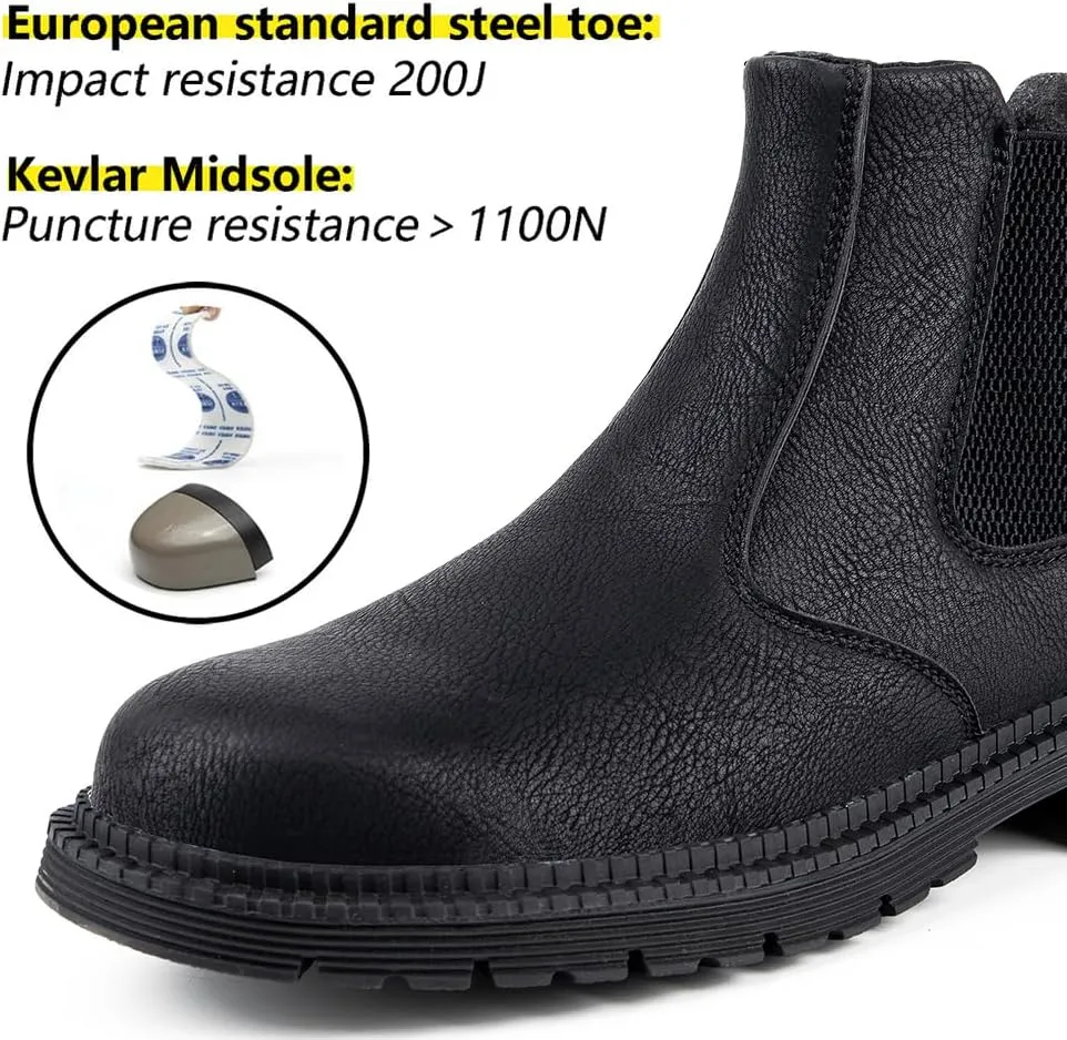 Steel Toe Work Shoes for Men Women Lightweight Comfortable Waterproof Industrial & Construction Safety Boots