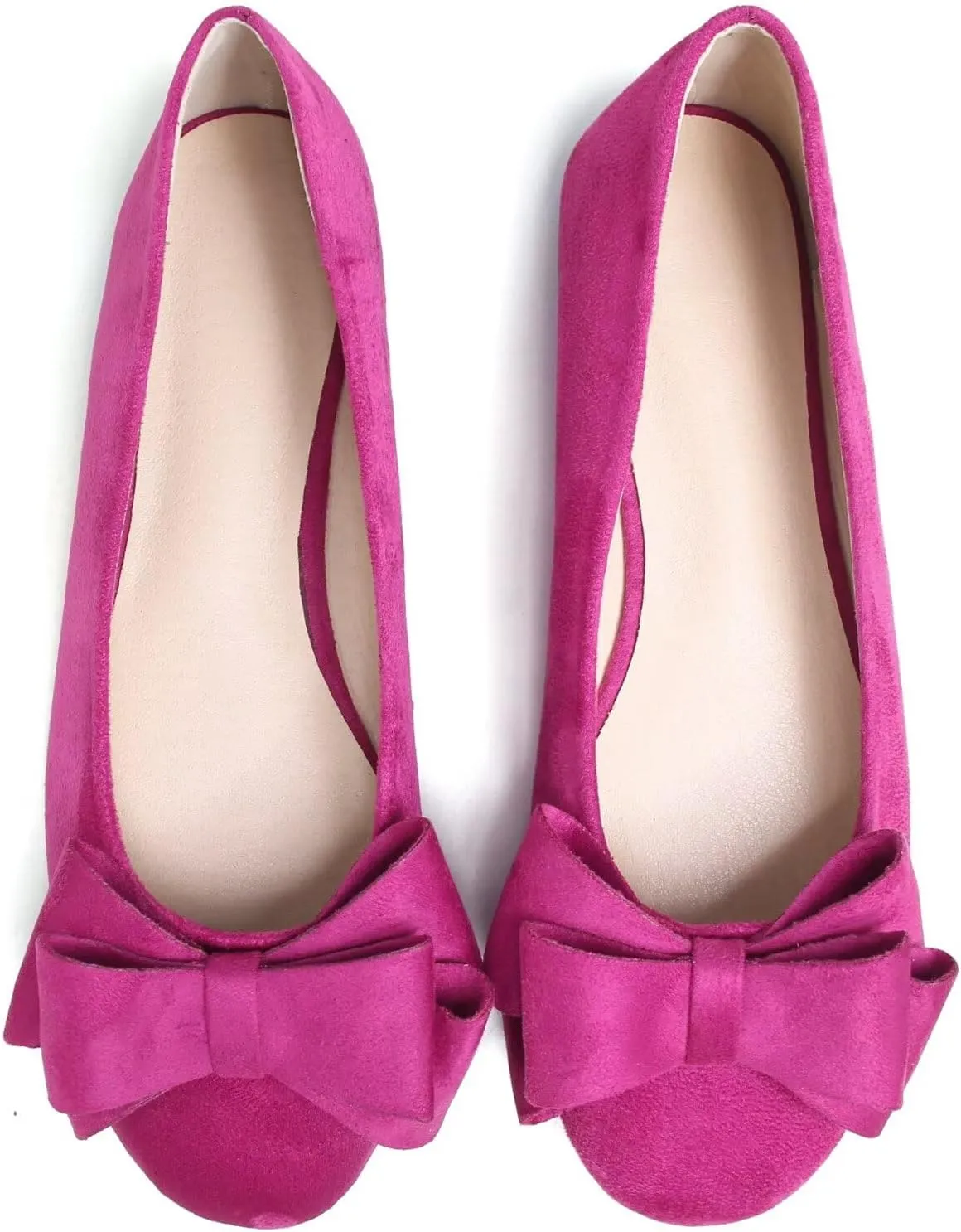 Stunner Women's Dress Flats Cute Round Toe Bowknot Flats Comfortable Ballet Flats Casual Slip On Flat Shoes