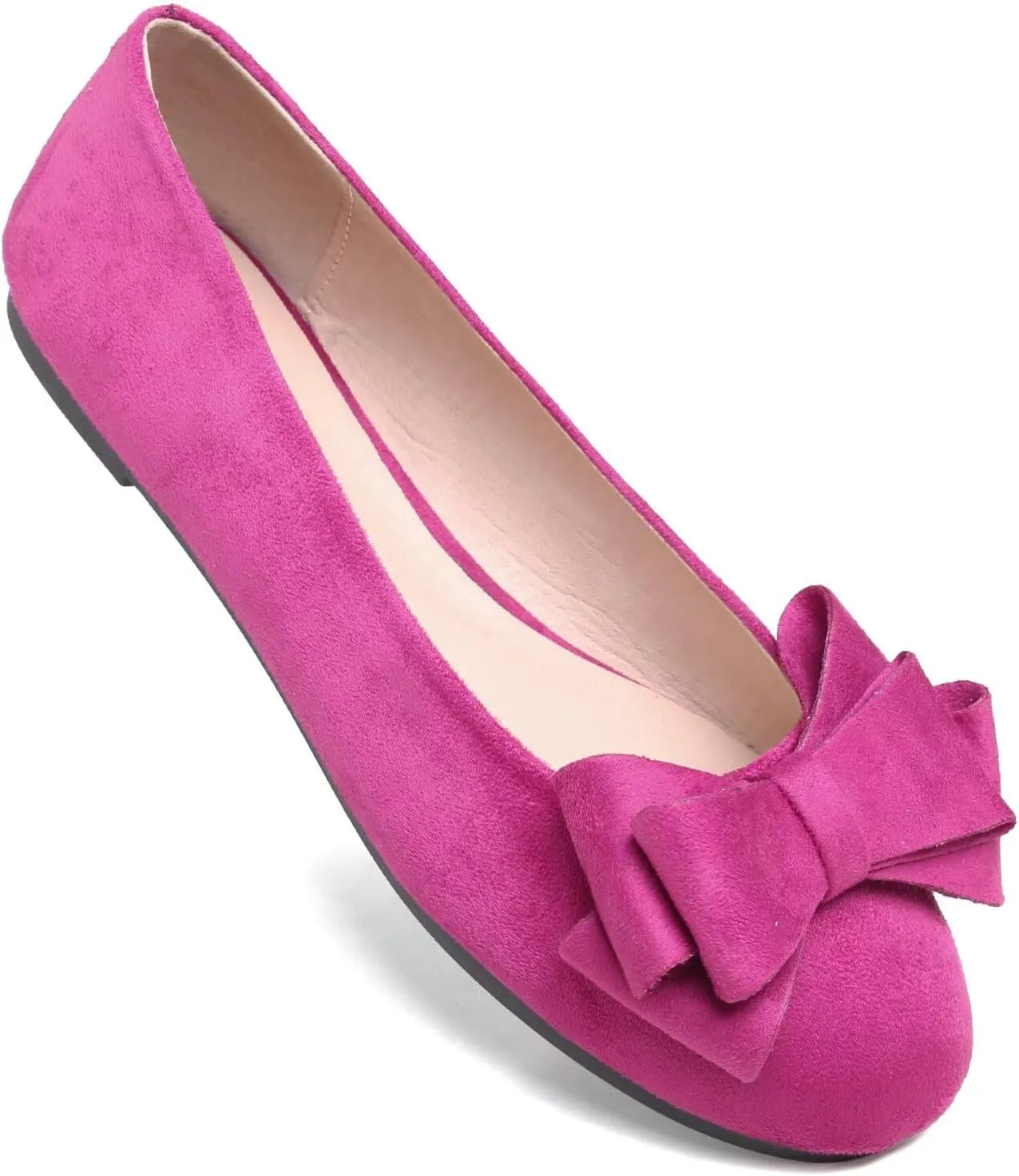 Stunner Women's Dress Flats Cute Round Toe Bowknot Flats Comfortable Ballet Flats Casual Slip On Flat Shoes