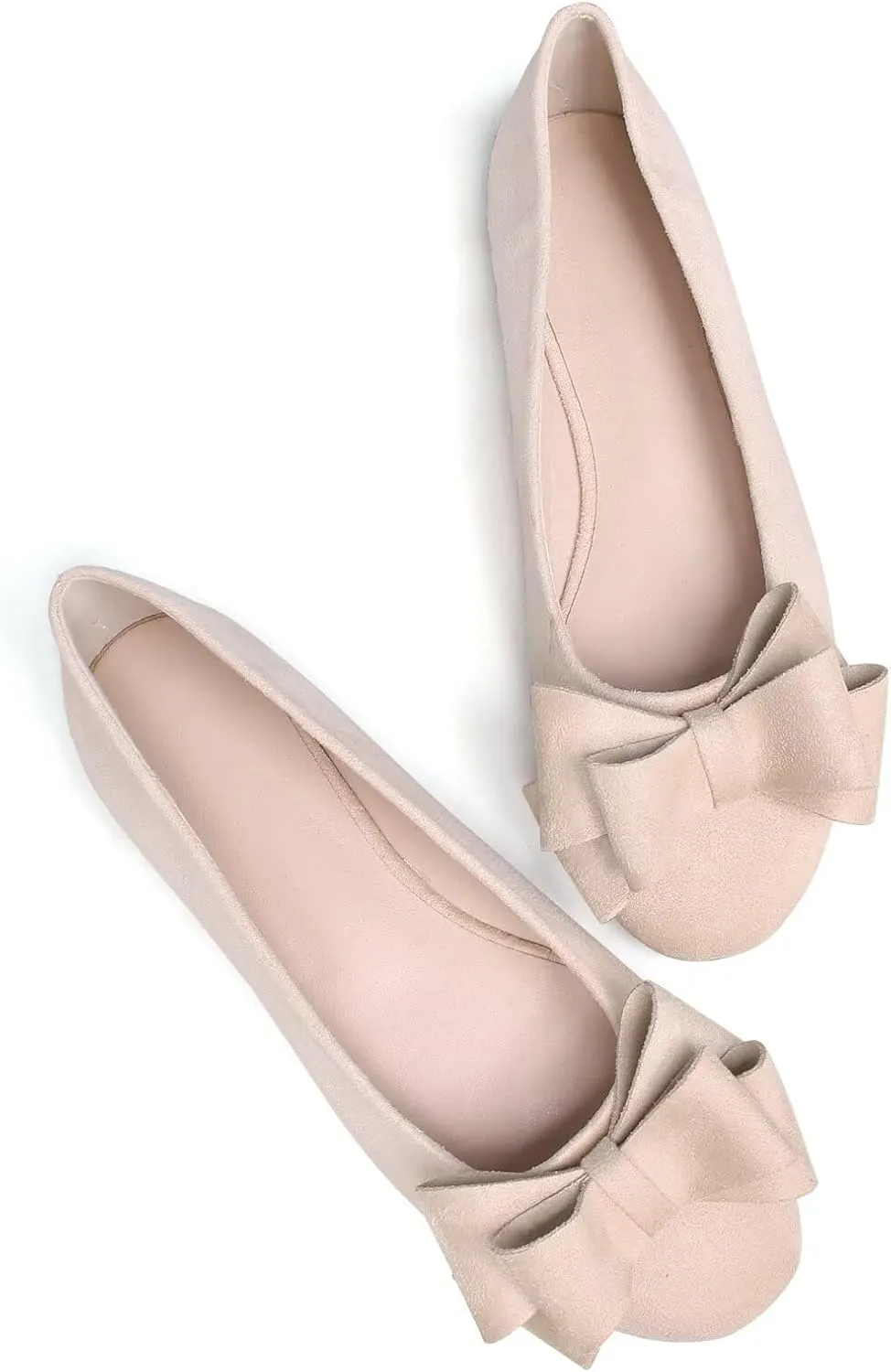 Stunner Women's Dress Flats Cute Round Toe Bowknot Flats Comfortable Ballet Flats Casual Slip On Flat Shoes