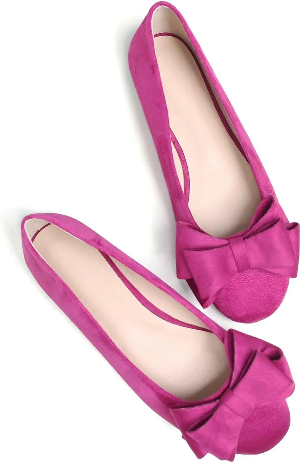 Stunner Women's Dress Flats Cute Round Toe Bowknot Flats Comfortable Ballet Flats Casual Slip On Flat Shoes