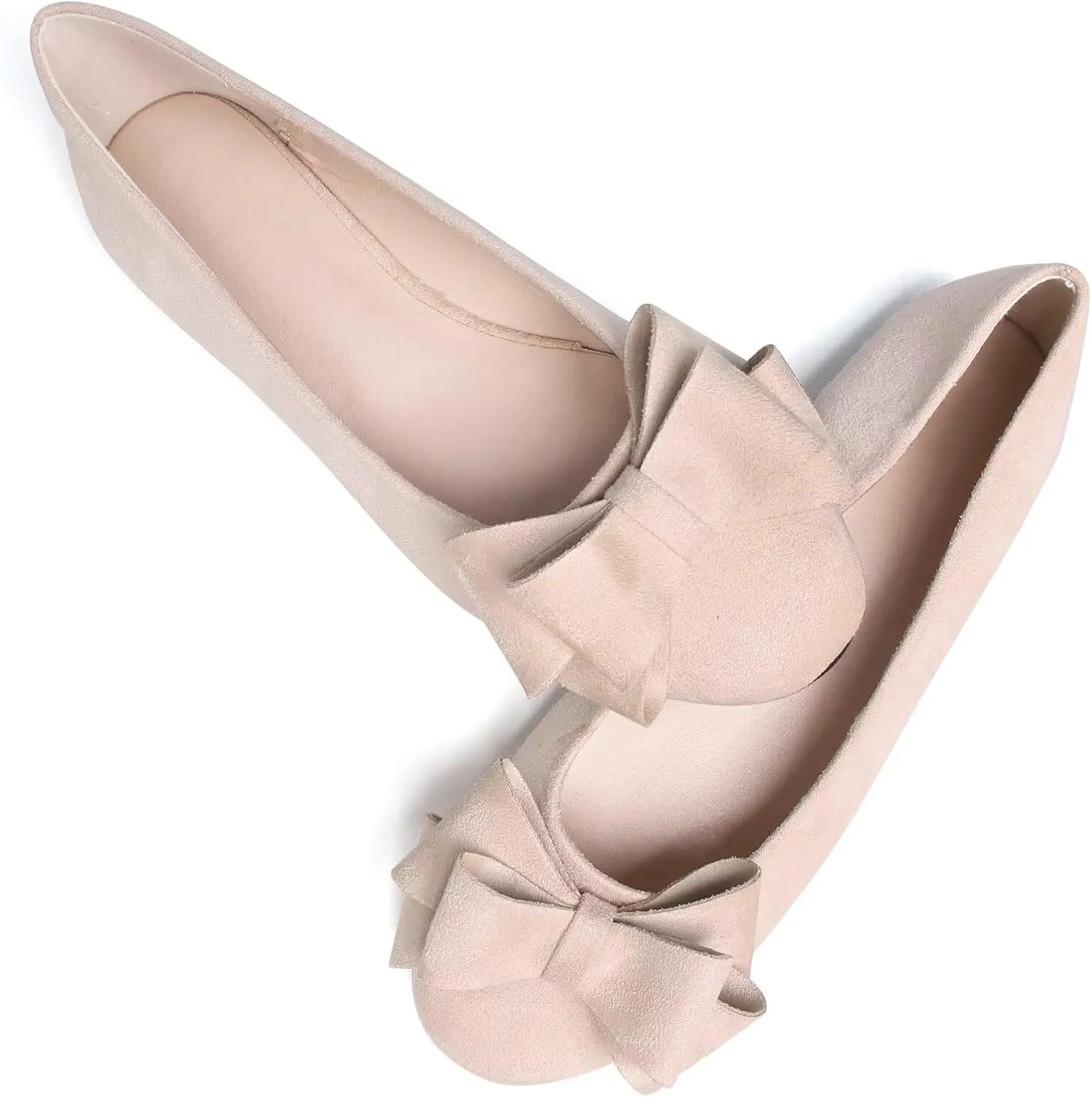 Stunner Women's Dress Flats Cute Round Toe Bowknot Flats Comfortable Ballet Flats Casual Slip On Flat Shoes