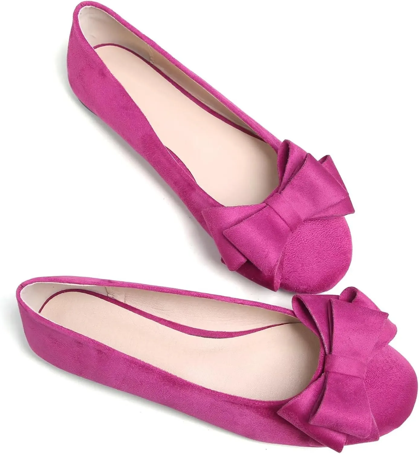 Stunner Women's Dress Flats Cute Round Toe Bowknot Flats Comfortable Ballet Flats Casual Slip On Flat Shoes