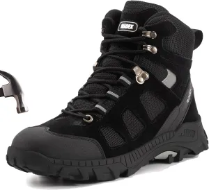 SUADEX Steel Toe Boots for Men Women Indestructible Non Slip Comfortable Work Boot Safety Construction Shoes