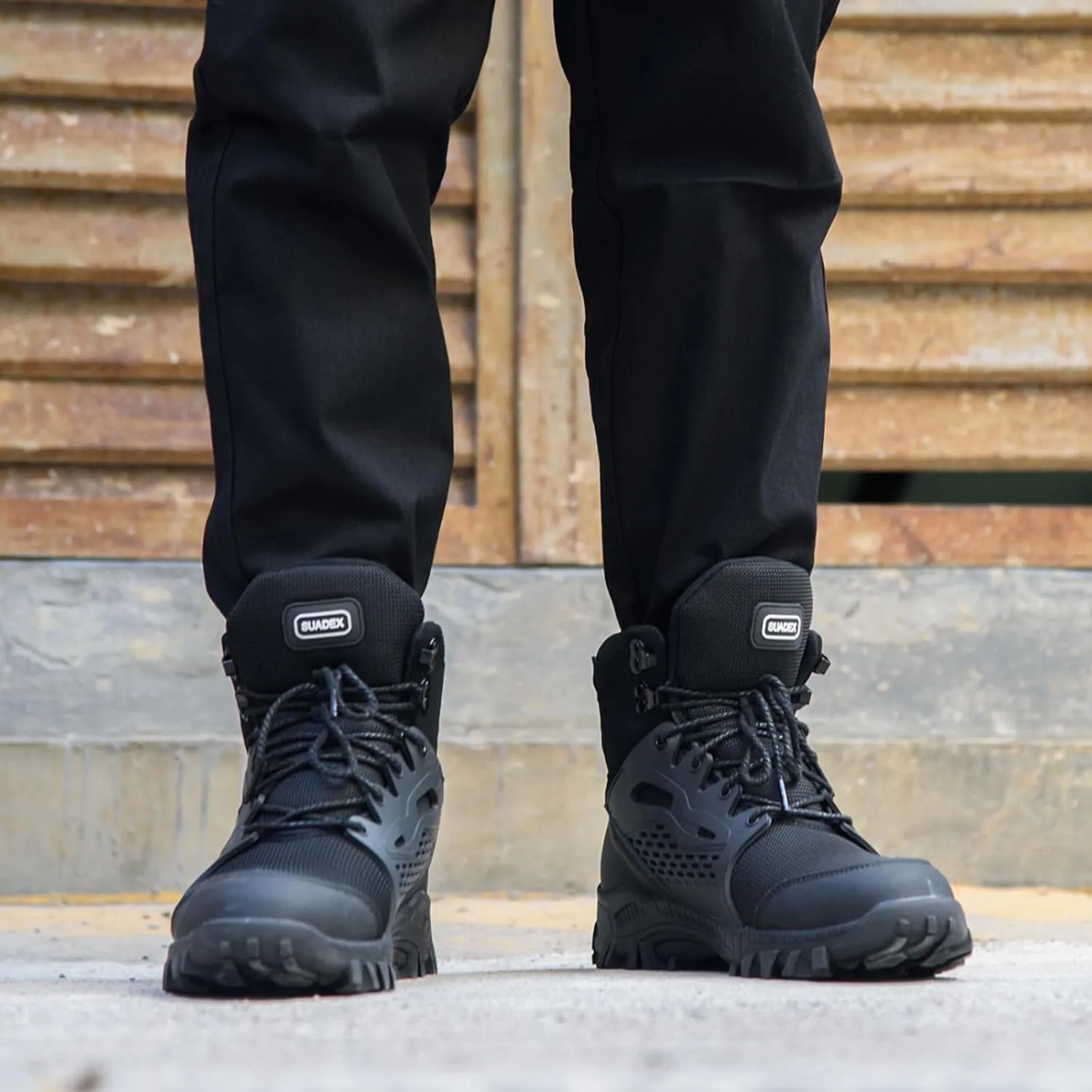 SUADEX Steel Toe Boots for Men Women Waterproof Arch Support Work Construction Indestructible Safety Boots