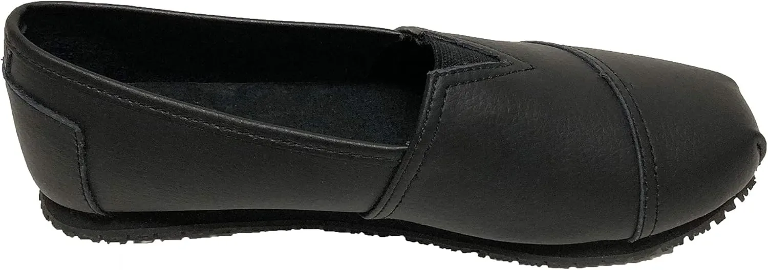 Tanleewa Slip and Oil Resistant Non Slip Work Shoes PU Leather Upper Durable Shoes for Women