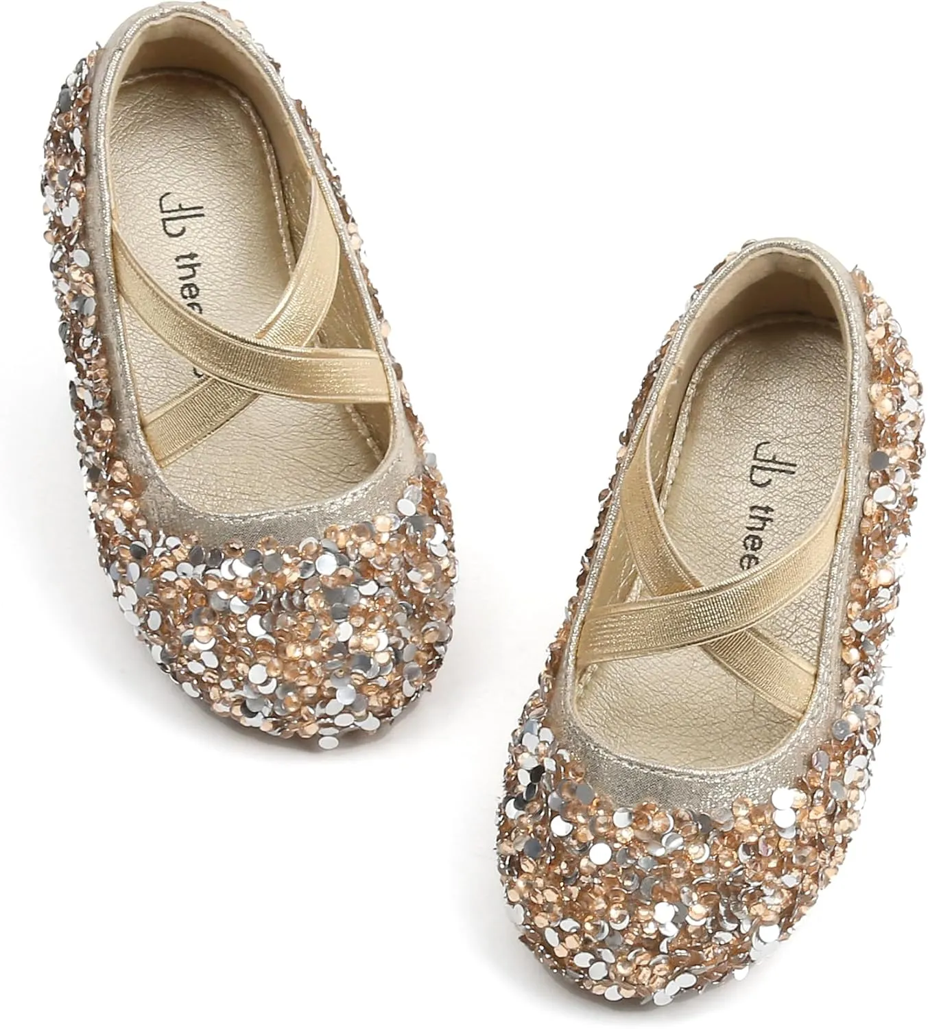 THEE BRON Toddler Girls Dress Shoes Ballet Mary Jane Flats Princess Costume Shoes