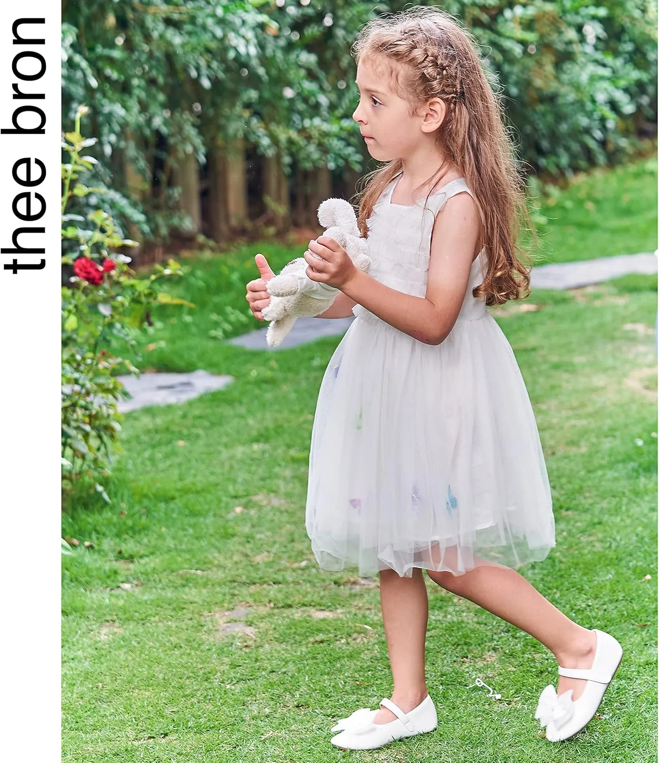 THEE BRON Toddler Girls Shoes Mary Jane Flats for Girls Ballerina Dress Shoes