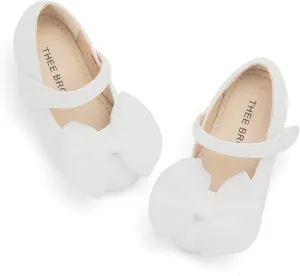 THEE BRON Toddler Girls Shoes Mary Jane Flats for Girls Ballerina Dress Shoes