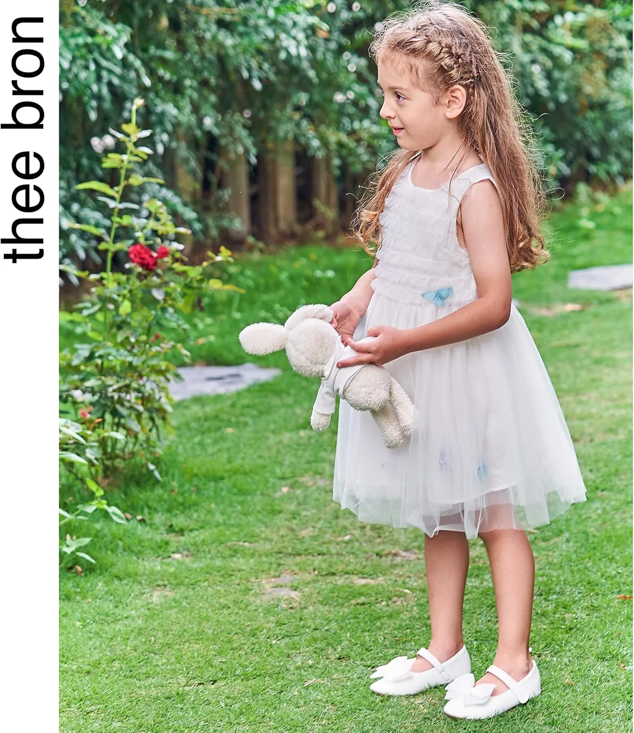 THEE BRON Toddler Girls Shoes Mary Jane Flats for Girls Ballerina Dress Shoes