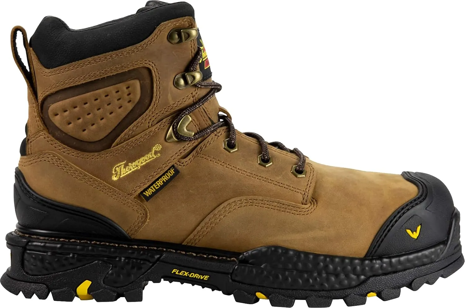 Thorogood Infinity FD 6” Waterproof Composite Toe Work Boots for Men Made with Premium Full-Grain Leather and Slip-Resistant Anti-Fatigue Outsole; EH Rated