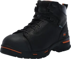 Timberland PRO Men's Endurance 6 Inch Steel Safety Toe Puncture Resistant Waterproof Industrial Work Boot, Black-2024 NEW, 13 W
