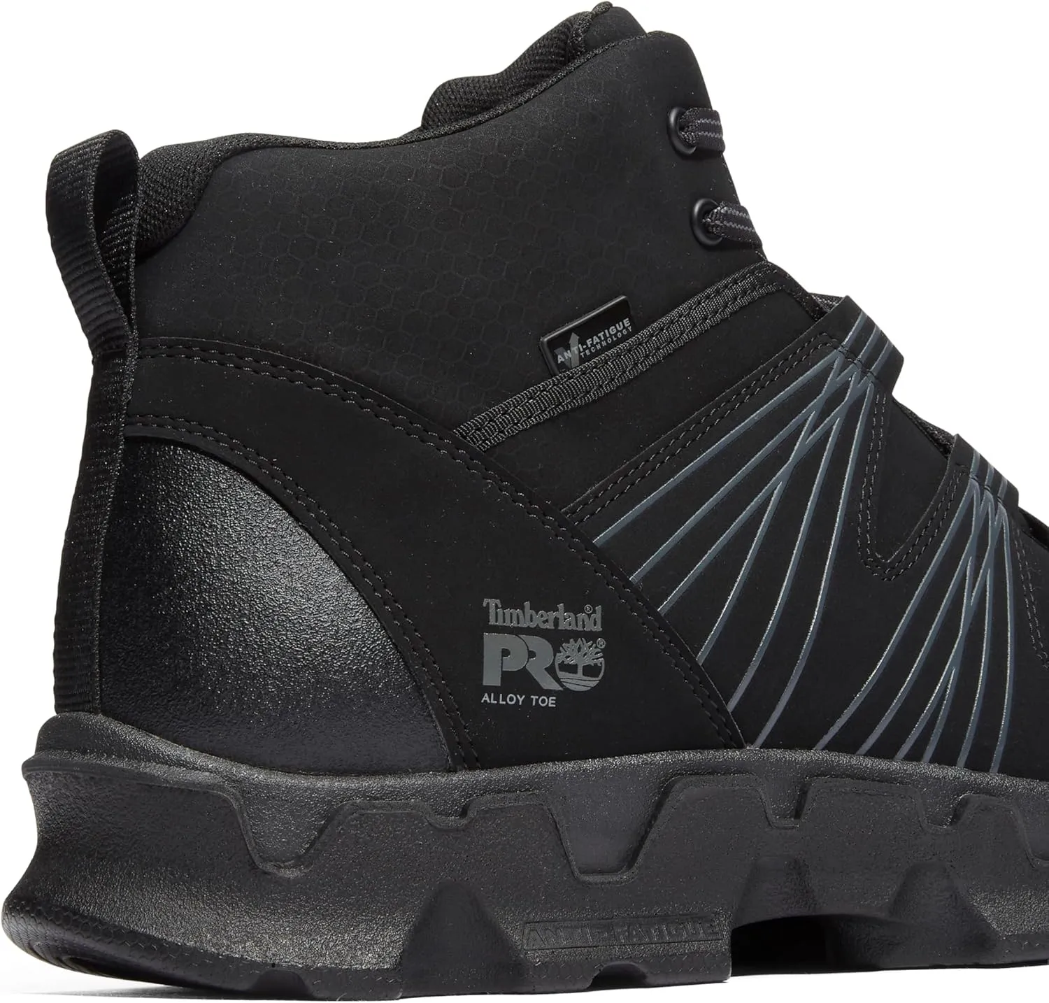 Timberland PRO Men's Powertrain Mid Alloy Safety Toe Static Dissipative Industrial Athletic Work Shoe