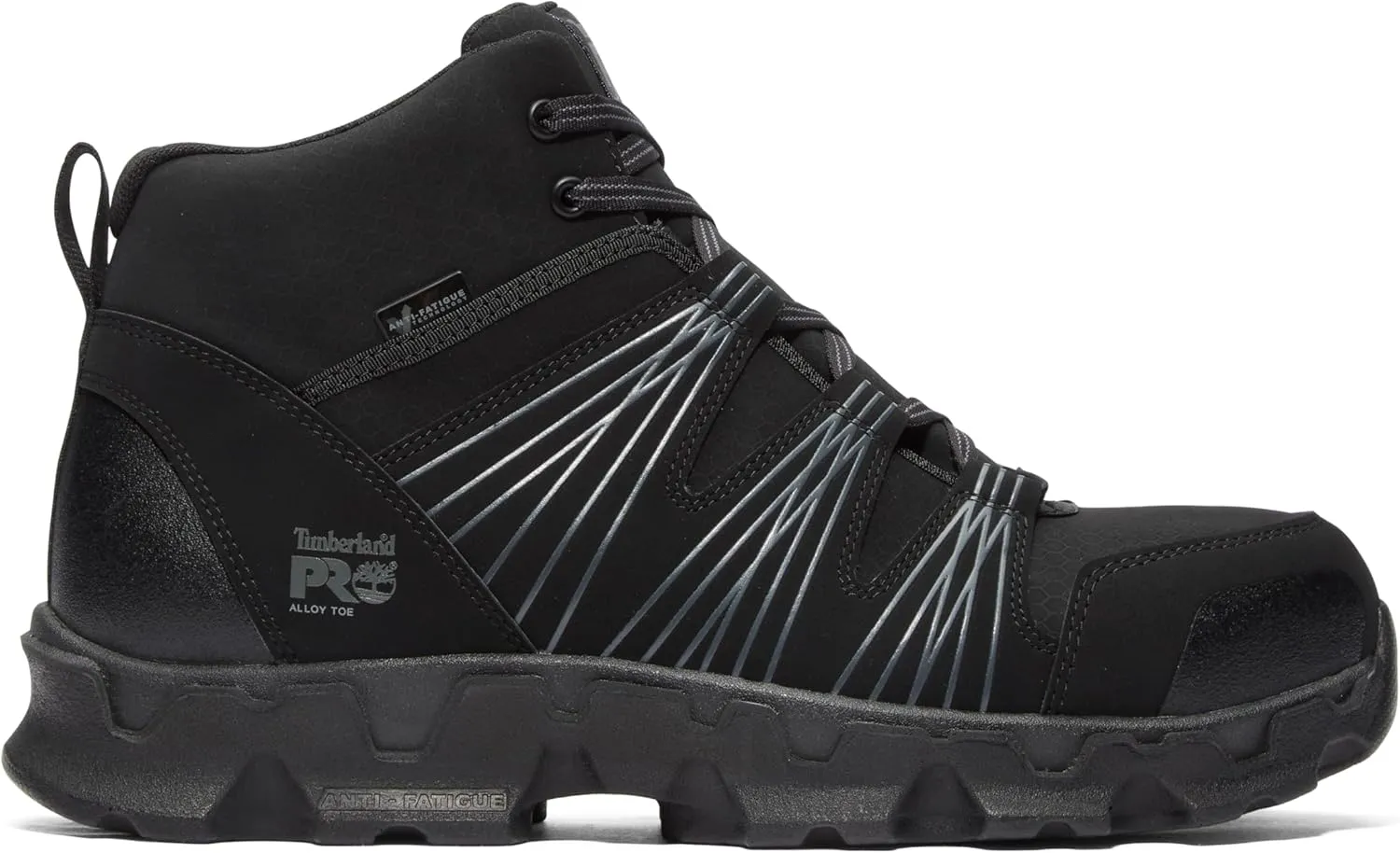 Timberland PRO Men's Powertrain Mid Alloy Safety Toe Static Dissipative Industrial Athletic Work Shoe