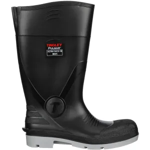 Tingley Pulsar 43251 PVC Safety Toe Knee Boot, Mens 8 / Womens 10, Gray/Black
