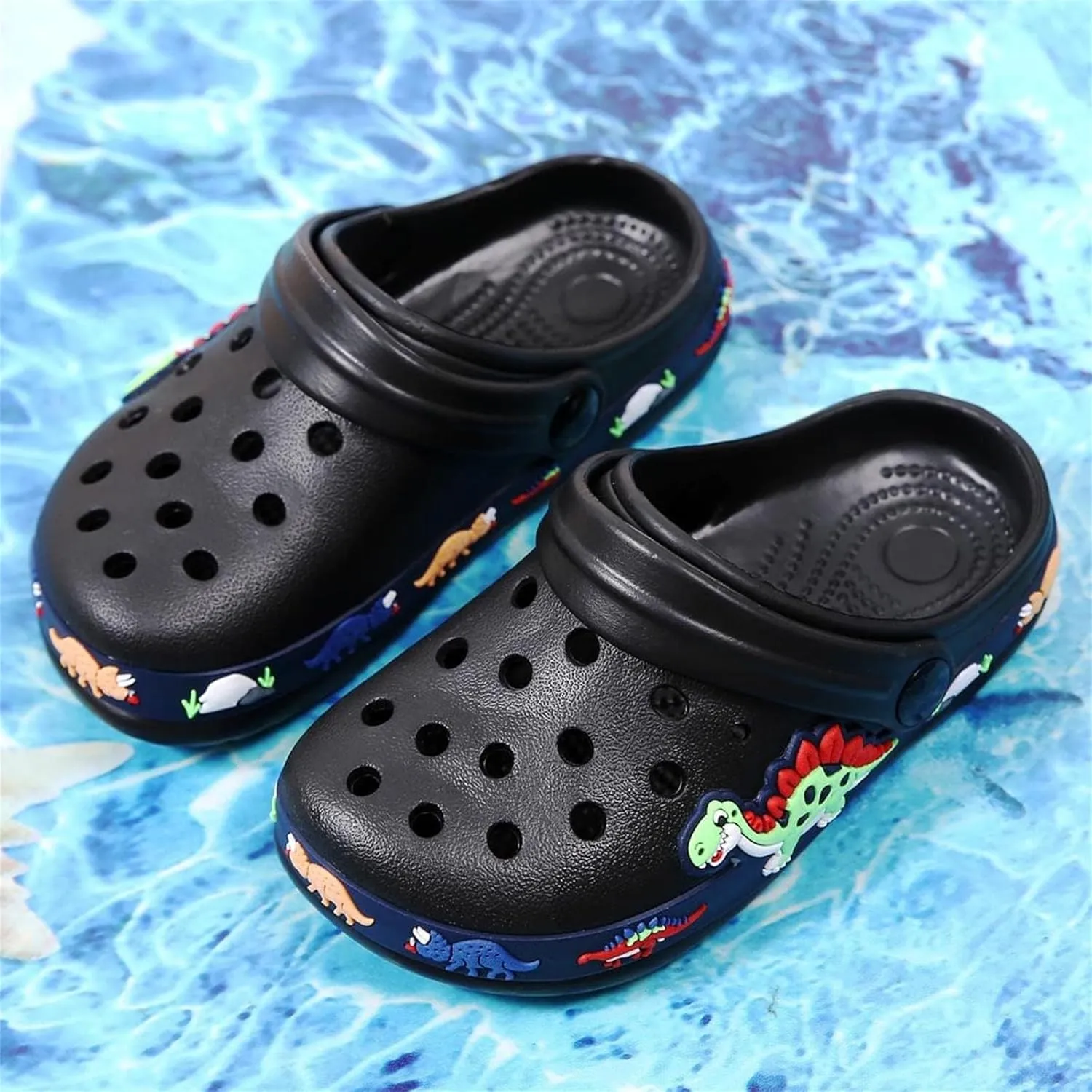 Toddler Boys Girls Cute Clogs Garden Shoes Slip on Shoes Lightweight Slides Slippers Summer Indoor Outdoor Kids Beach Pool Water Sandals