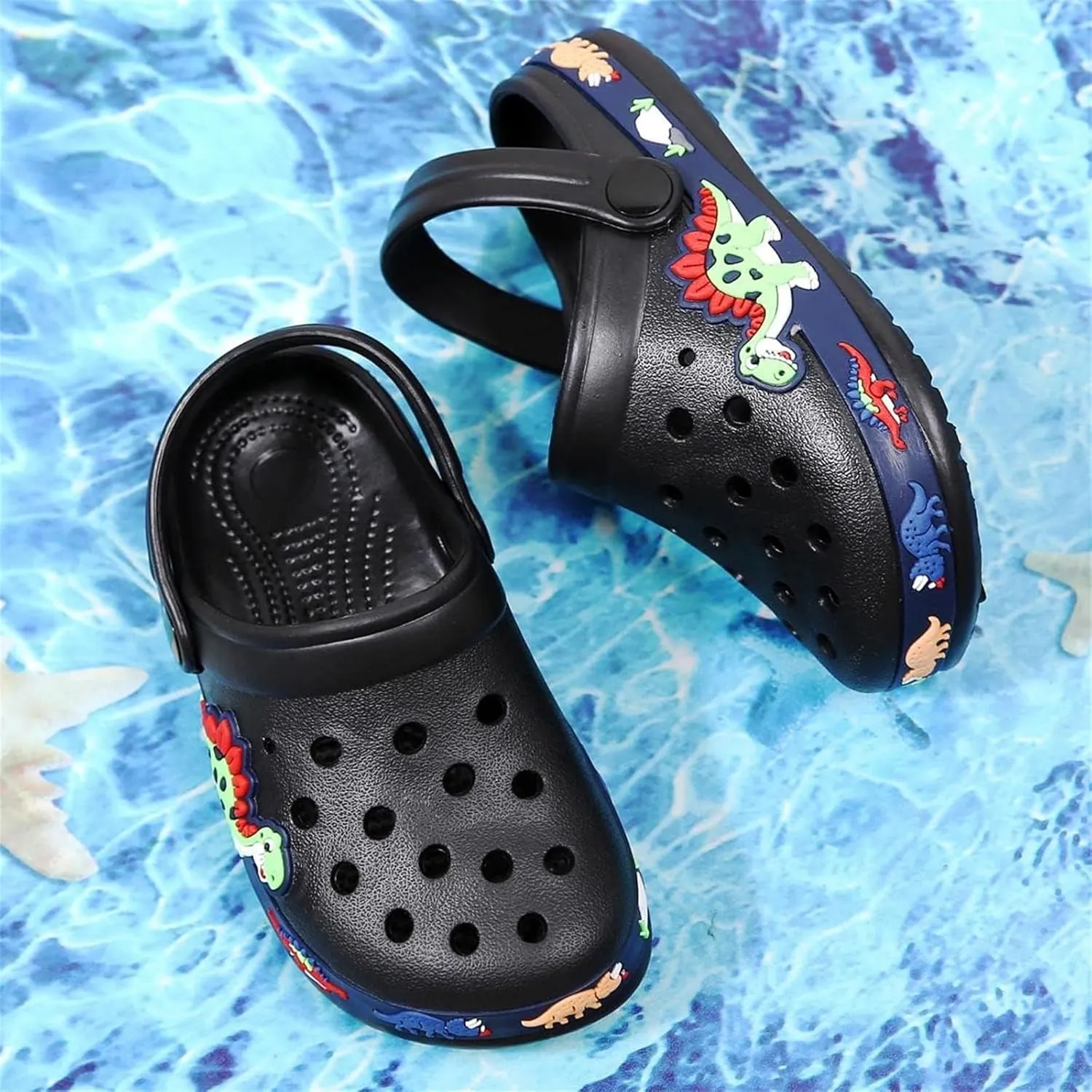Toddler Boys Girls Cute Clogs Garden Shoes Slip on Shoes Lightweight Slides Slippers Summer Indoor Outdoor Kids Beach Pool Water Sandals