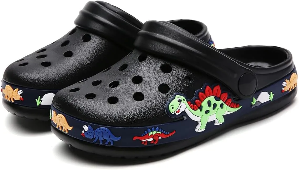 Toddler Boys Girls Cute Clogs Garden Shoes Slip on Shoes Lightweight Slides Slippers Summer Indoor Outdoor Kids Beach Pool Water Sandals
