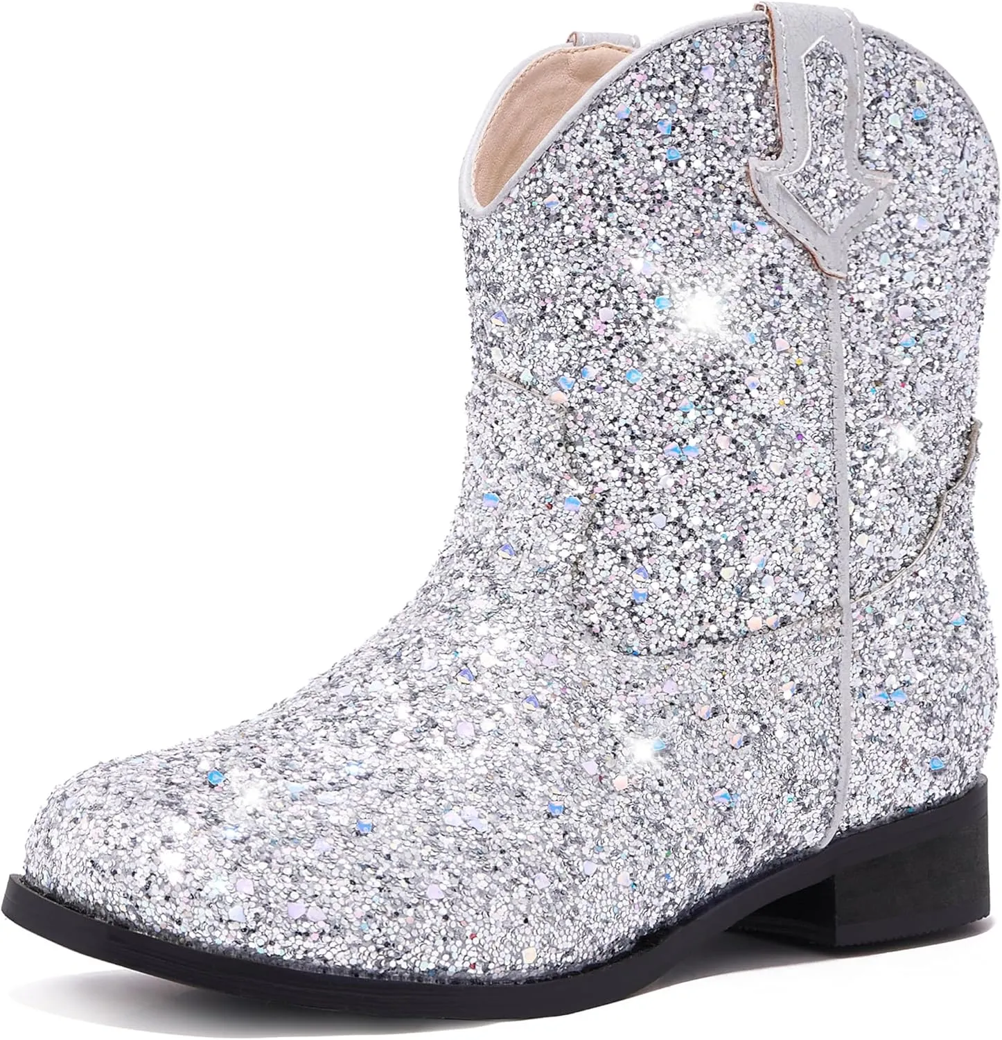 Toddler Girls Cowgirl Boots Western Glitter Cowboy Boot Ankle Boots Little Kids Big Kid Horse Riding Shoes Party Birthday Dress Up
